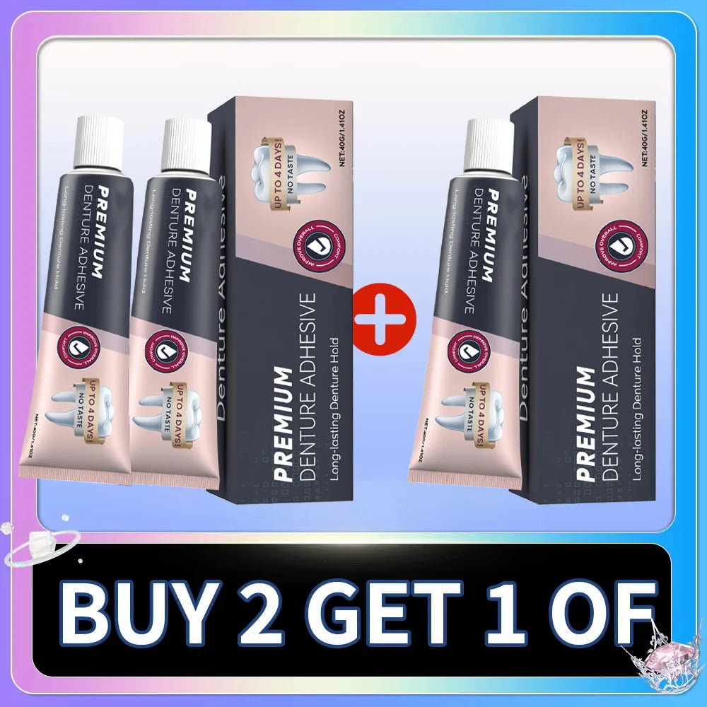 Comfort Denture Adhesives Glue Teeth Care Thermoplastic Denture Silicone Reline Kit Adhesive Cushion Friction Fixed Dentures. Peaceful Pleasures Health and Wellness Buy 2 Get 1 Free