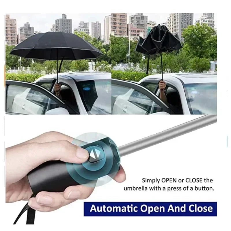 REDLEAF Auto Reverse Folding UV Windproof Umbrella – Men & Women