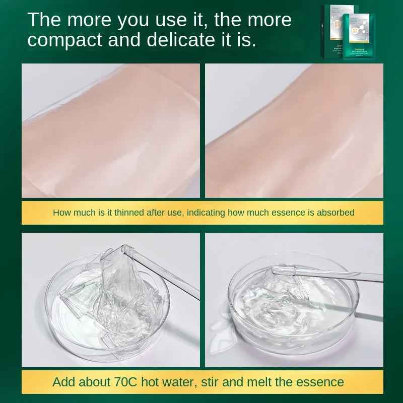 5pcs*30ml Tiktok Hot Sale Seaweed Collagen Filling Crystal Mask Replenishing Fruit Jelly Skin Transparent Mask Skin Care Masque Peaceful Pleasures Health and Wellness