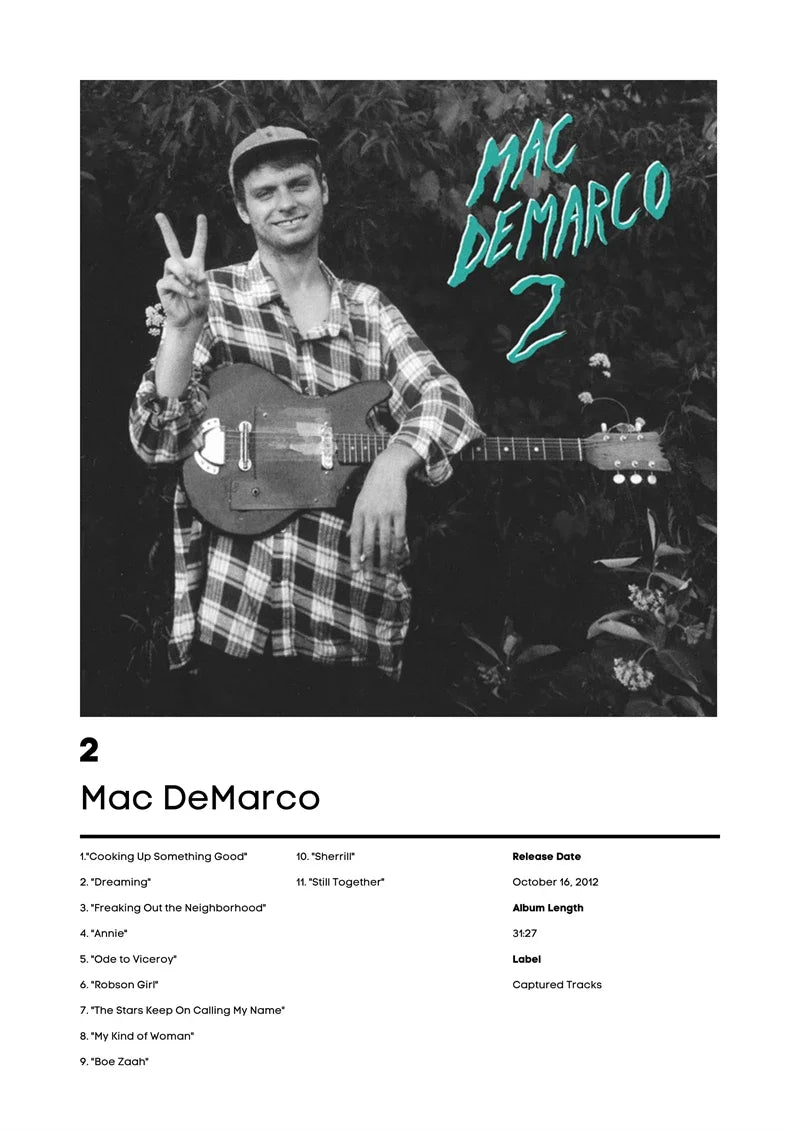 Pop Rapper Music Album Cover Poster Set Mac Demarco Lil Tjay Red Hot Chilli Peppers Stormzy Canvas Print For Wall Art Room De Peaceful Pleasures Health and Wellness