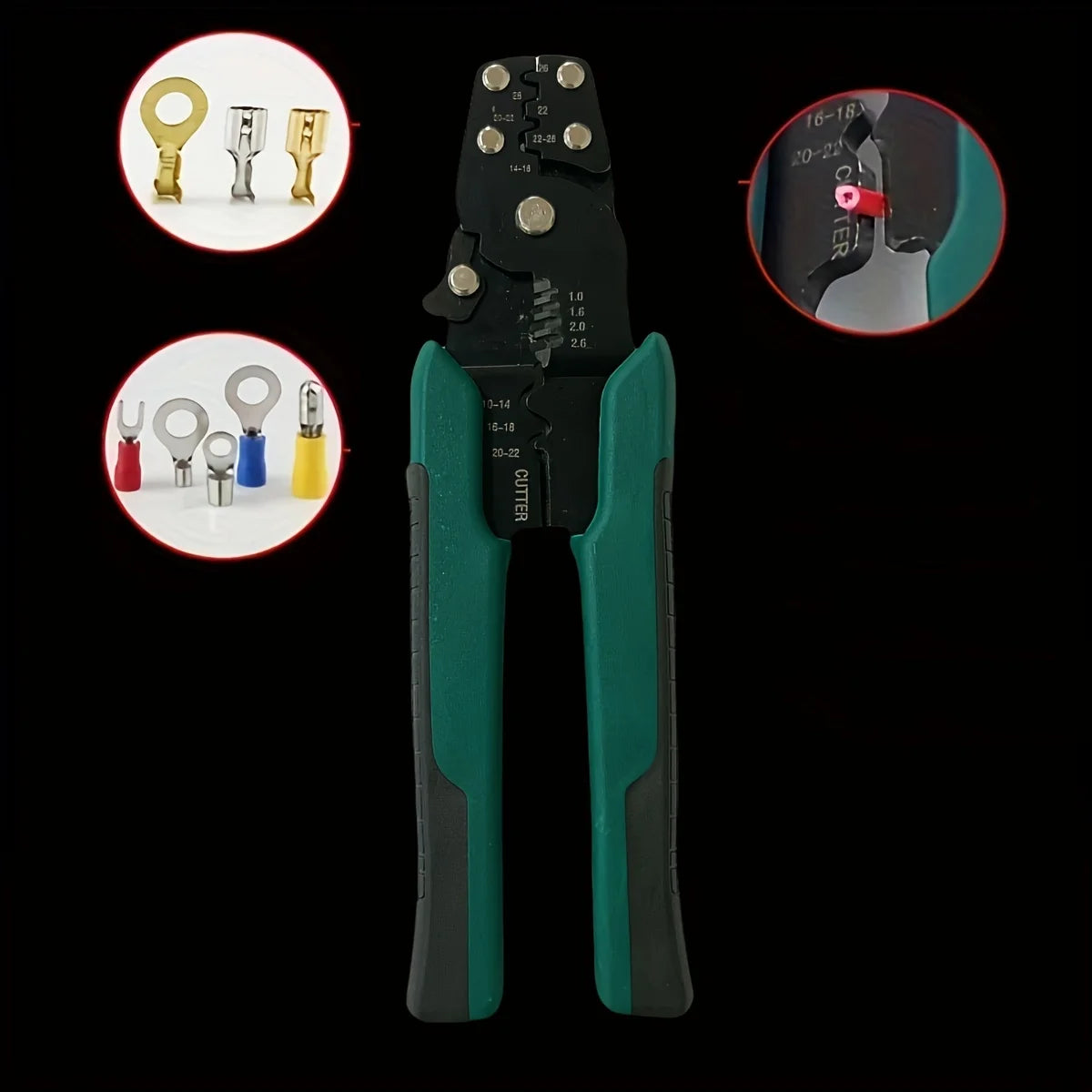 Multifunctional Crimping Pliers – Wire Stripper & Network Tool Peaceful Pleasures Health and Wellness