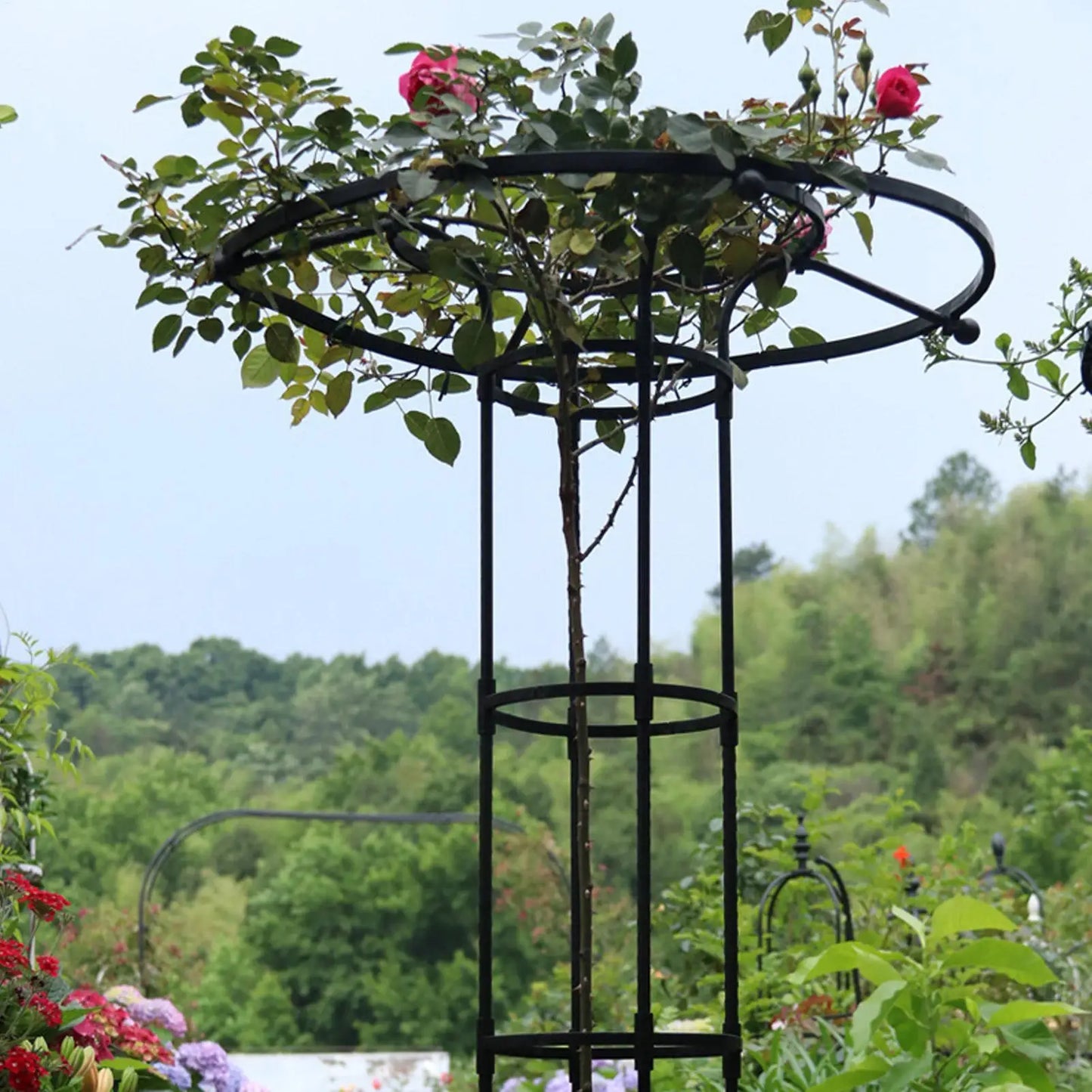 Umbrella Tower Garden Trellis for Climbing Plants – Metal