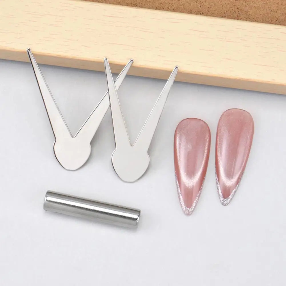 V-shaped French Cat's Eye Magnetic Tool with Magnet for Nail Magnetic Stick Cat Eye Nail Polish Magnet Accessories Tools Peaceful Pleasures Health and Wellness