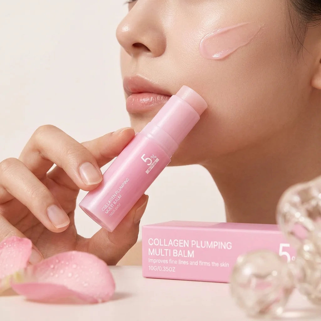 5% Retinol Collagen Plumping Multi Balm All-In-One Moisturizer Lasting Glowing Enhance Skin Elasticity Anti Wrinkle Balm Stick Peaceful Pleasures Health and Wellness