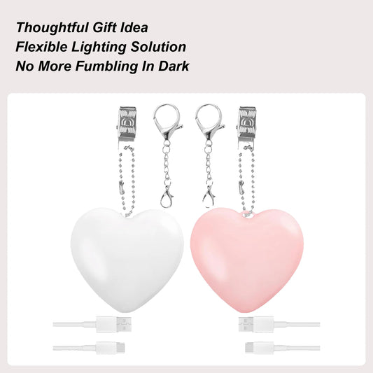 Purse Lamp Rechargeable Touch Sensor Handbag Lighting Purse Glow Heart Light For Traveling Business Trip Home Outdoor Girlfriend Peaceful Pleasures Health and Wellness China Mainland Pink