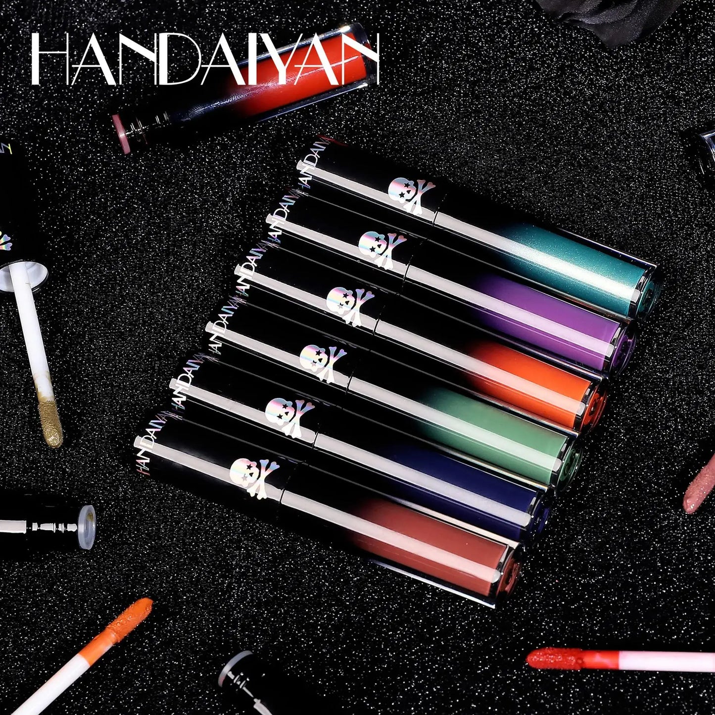 Handaiyan Matte Vampire Lip Gloss – Black & Purple Waterproof