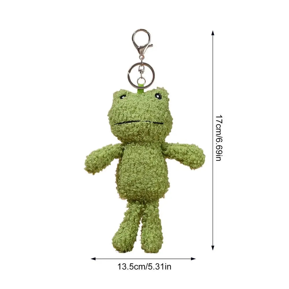 Cute Plush Frog Keychain – Gift for Kids, Students & Teachers Plush Keychain Peaceful Pleasures Health and Wellness single attribute