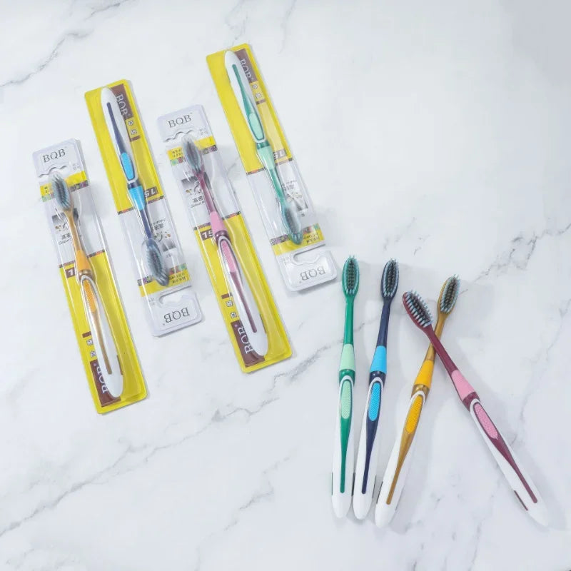 High-end toothbrush soft hair family pack combination pack ultra-fine soft bamboo charcoal nano couple men and women special Peaceful Pleasures Health and Wellness