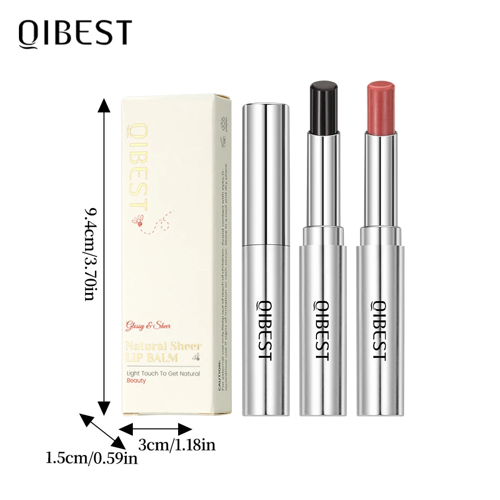 QIBEST Black Honey Colorless Lip Balm Lipstick Long Lasting Lip Stain Tinted Moisturizing Lips Plumper Nourish Makeup Lip Care Peaceful Pleasures Health and Wellness