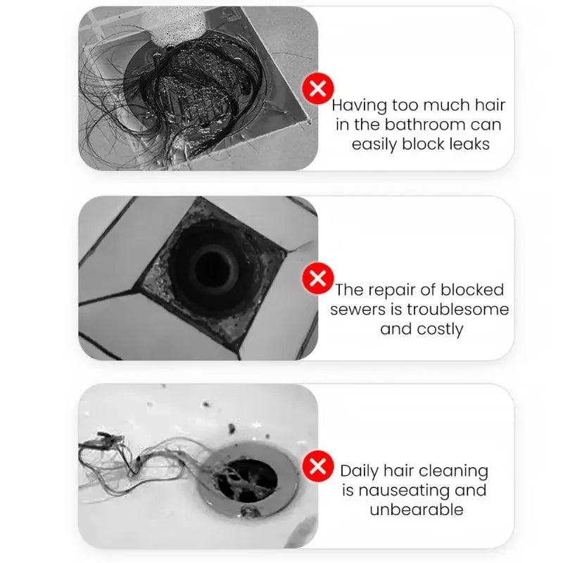 Iceberg Mesh Drain Hair Catcher 10/20 Pack – Anti-Clog Sticker