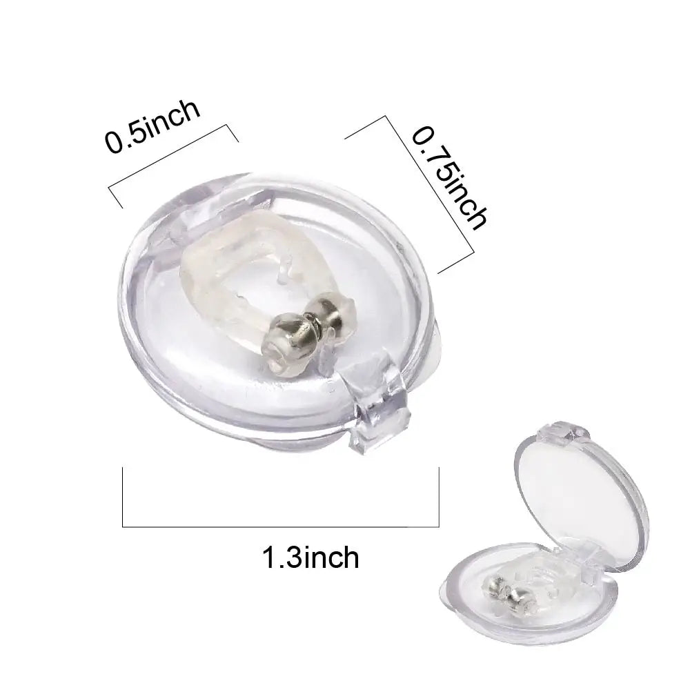 Silicone Magnetic Nose Clip Anti-Snore Sleep Aid with Case