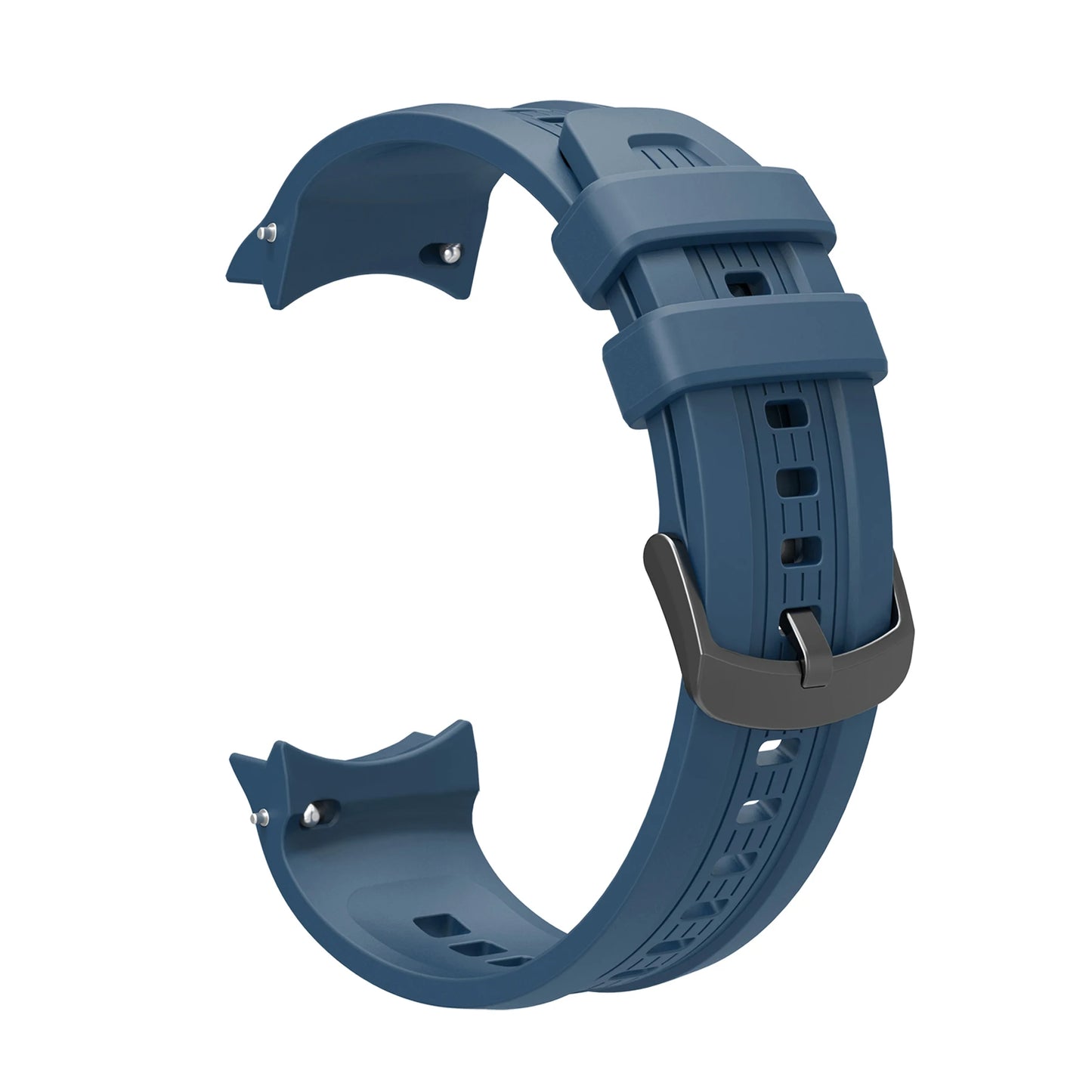 Silicone Band & Case for Amazfit Balance – 22mm Strap Peaceful Pleasures Health and Wellness Cyan Blue Strap