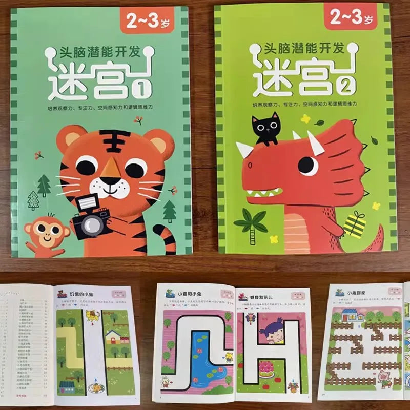 Preschool Maze Puzzle Book 2 Books Brain Potential Development