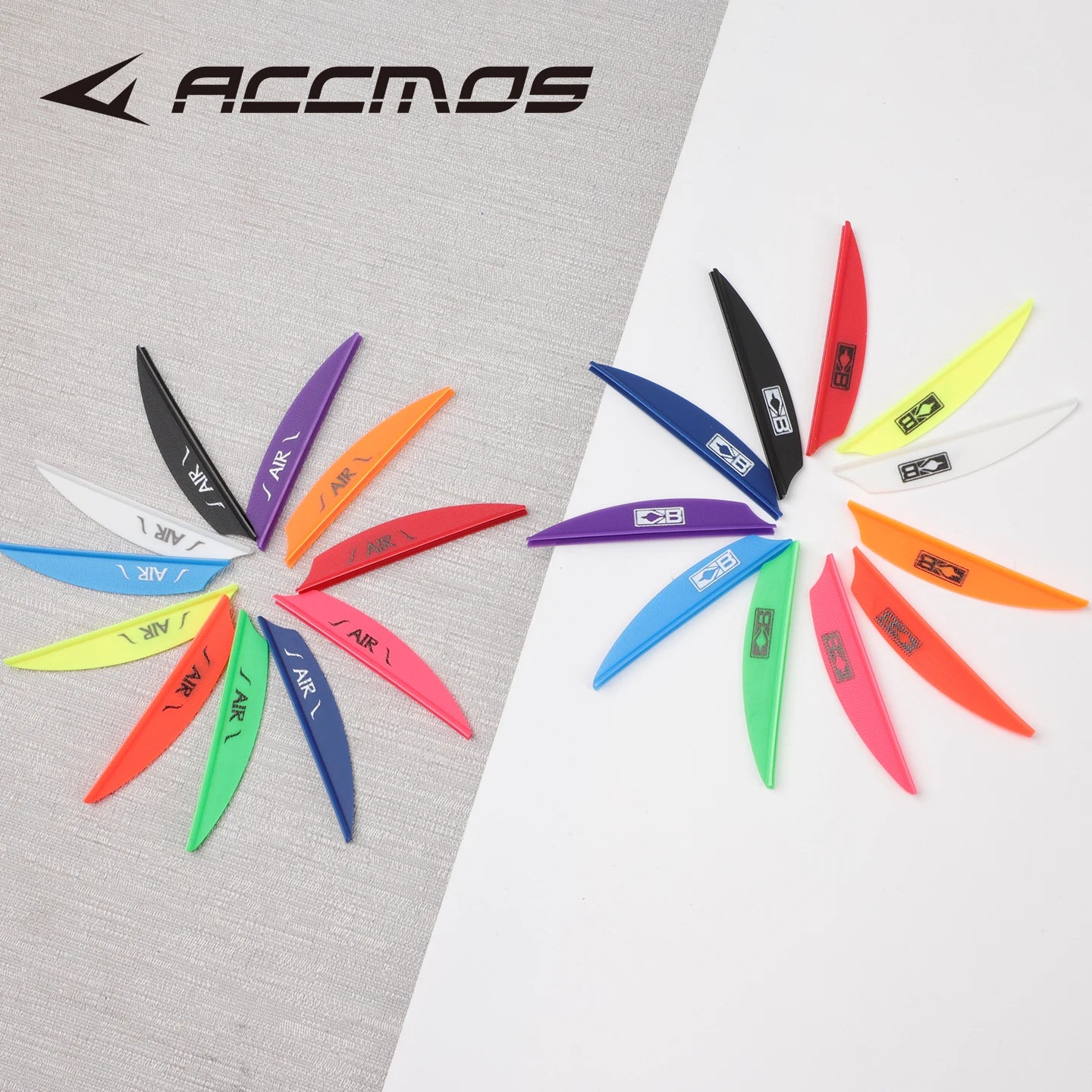2'' Plastic Arrow Vanes Air Feather Shaft Fletching DIY Archery