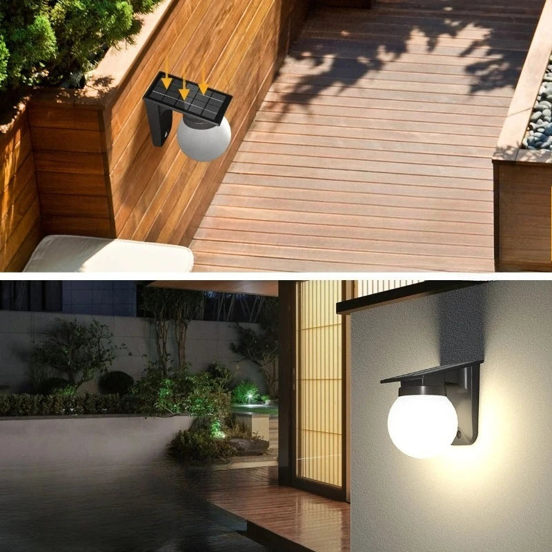 Solar Wall Lights Outdoor IP65 Waterproof | Adjustable LED