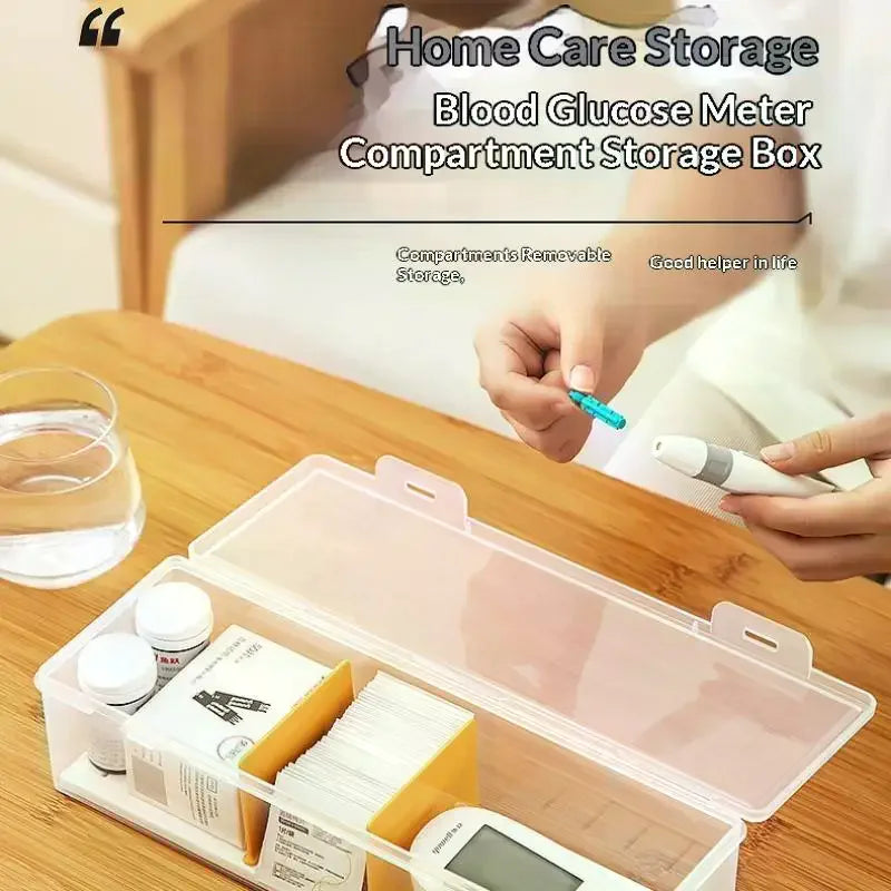 Clear Trading Card Storage Box with Compartments | Large