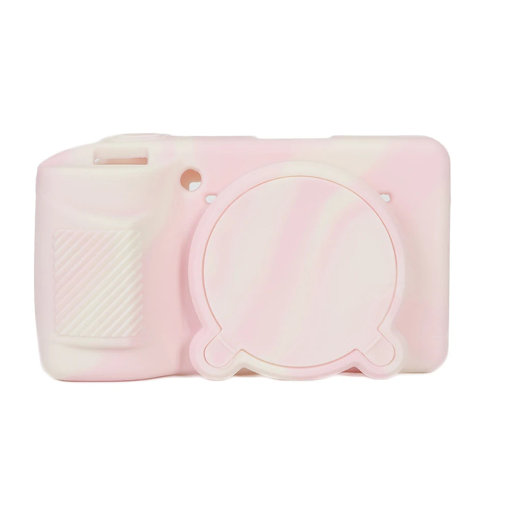 Anti-Slip For RICOH GR4 Silicone Protective Case With Lens Cover Shockproof Anti Scratch Precise Cutouts Easy Install Peaceful Pleasures Health and Wellness misty pink