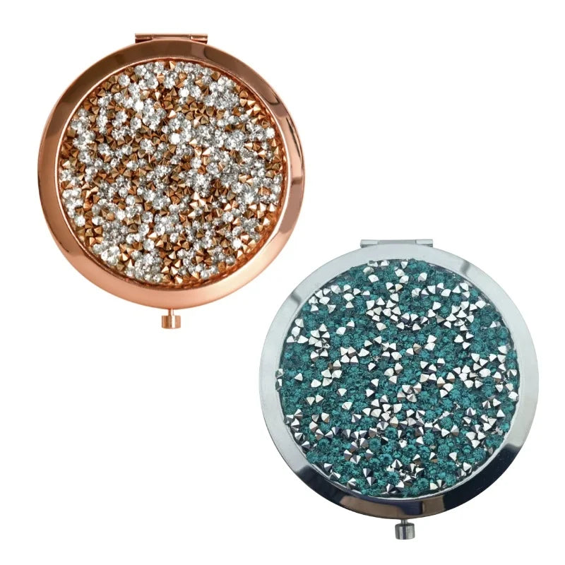 Mini Shiny Makeup Mirror Pocket Mirror Peaceful Pleasures Health and Wellness