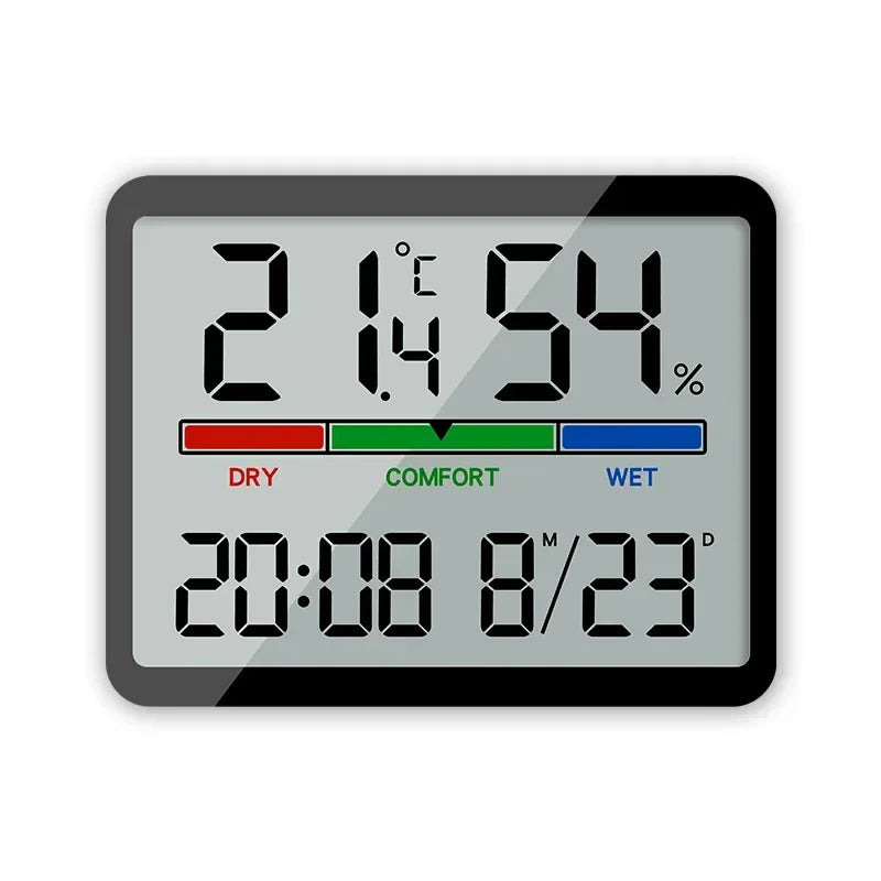 Digital Alarm Clock with Temperature & Humidity | Magnetic Desk