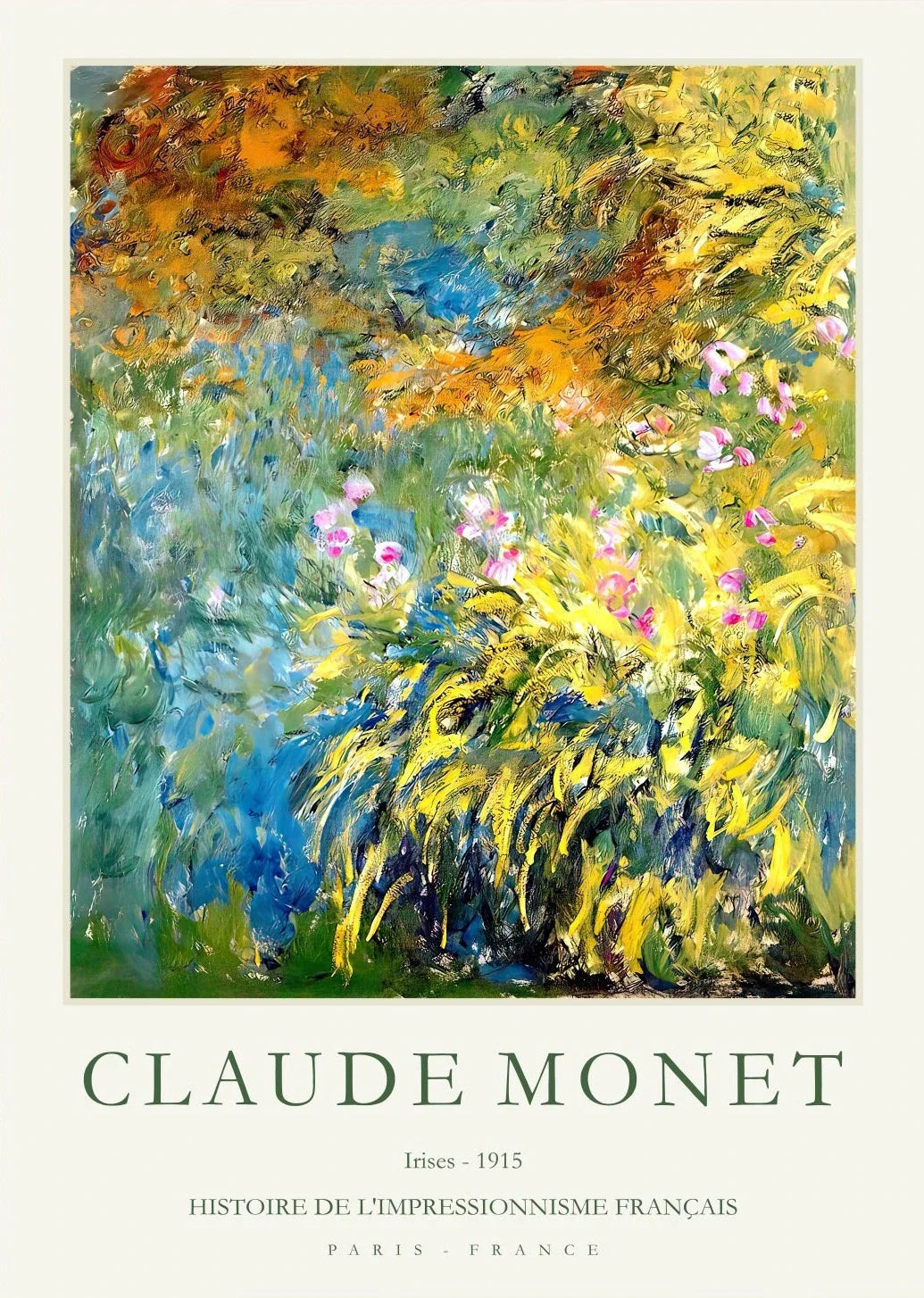Claude Monet Abstract Landscape Canvas Wall Art | Unframed Print