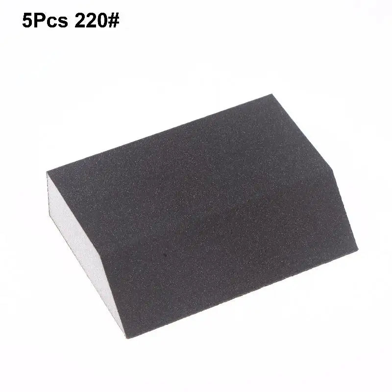 5Pcs/pack Single Sandpaper Sponge Set 60/80/100/120/180/220/240 Grit Sanding Block Combination, Washable Reusable Peaceful Pleasures Health and Wellness A6