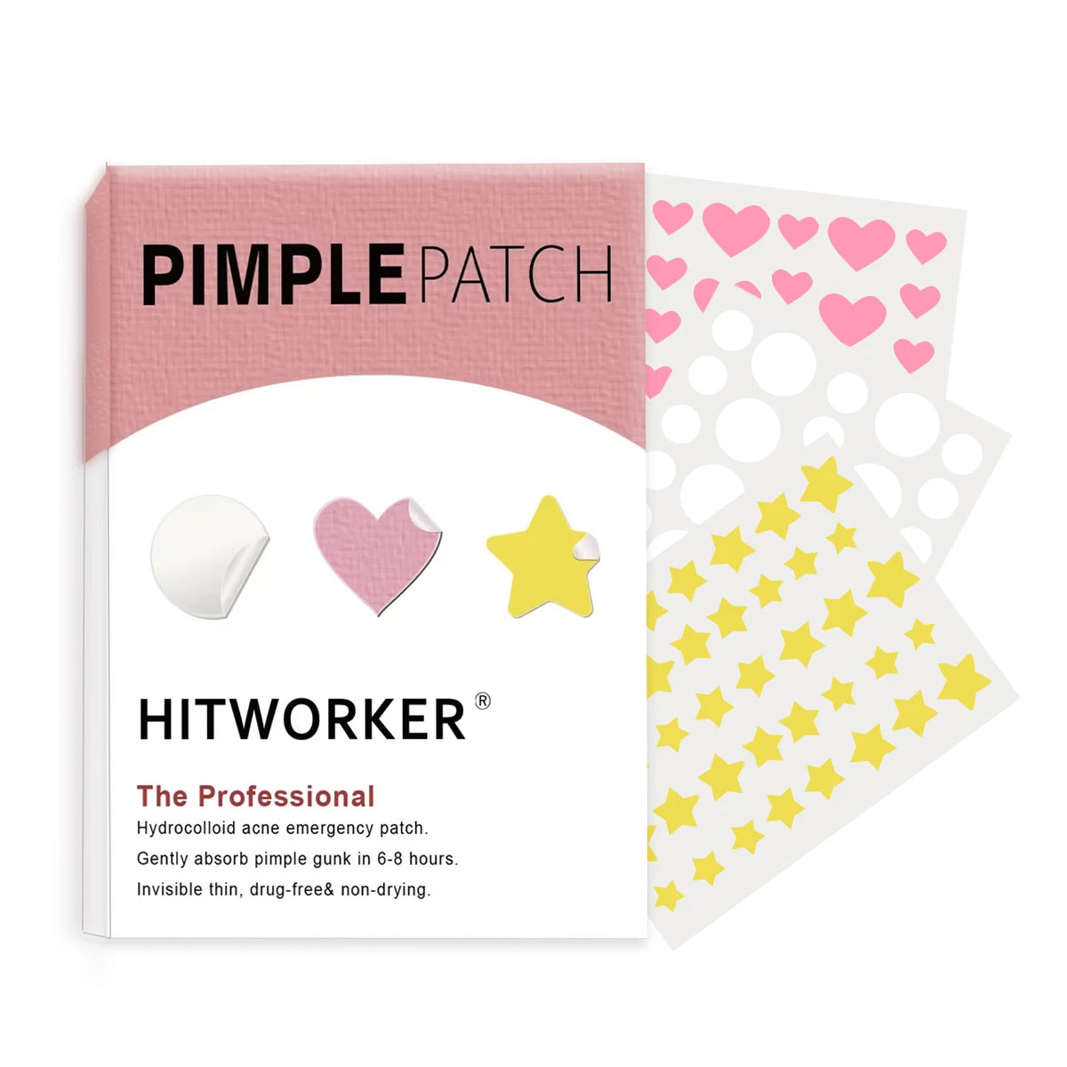 Invisible Waterproof Hydrocolloid Acne Patches – All Skin Types