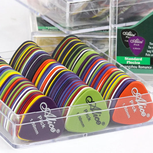 1 Box Guitar Picks Acoustic Electric Bass Mediator Accessories Peaceful Pleasures Health and Wellness smooth 30PCS