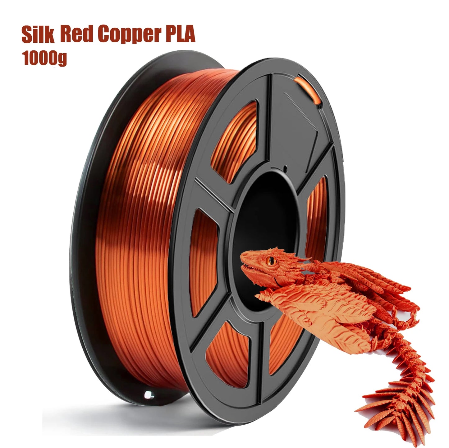 DINGSUN 3D Silk PLA Filament 1.75mm – Shiny, ±0.02mm Accuracy