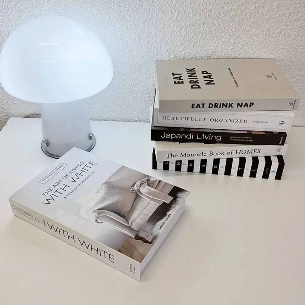 Fashion Fake Books Ornament Simple Shooting Props Decorative Imitation Book Coffee Table Decoration Home Decor Peaceful Pleasures Health and Wellness