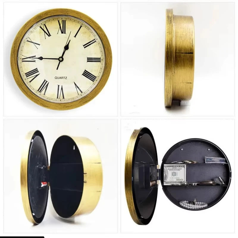 2026 Safety Clock Shaped Secret Security Safe Box Money Jewellery Stuff Storage Home Room Peaceful Pleasures Health and Wellness