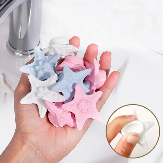 Airtight Sink Overflow Cover Starfish Shape Drain Plug to Prevent Spills & Odors, Seals Bathtub, Shower & Basin Overflow Holes Peaceful Pleasures Health and Wellness