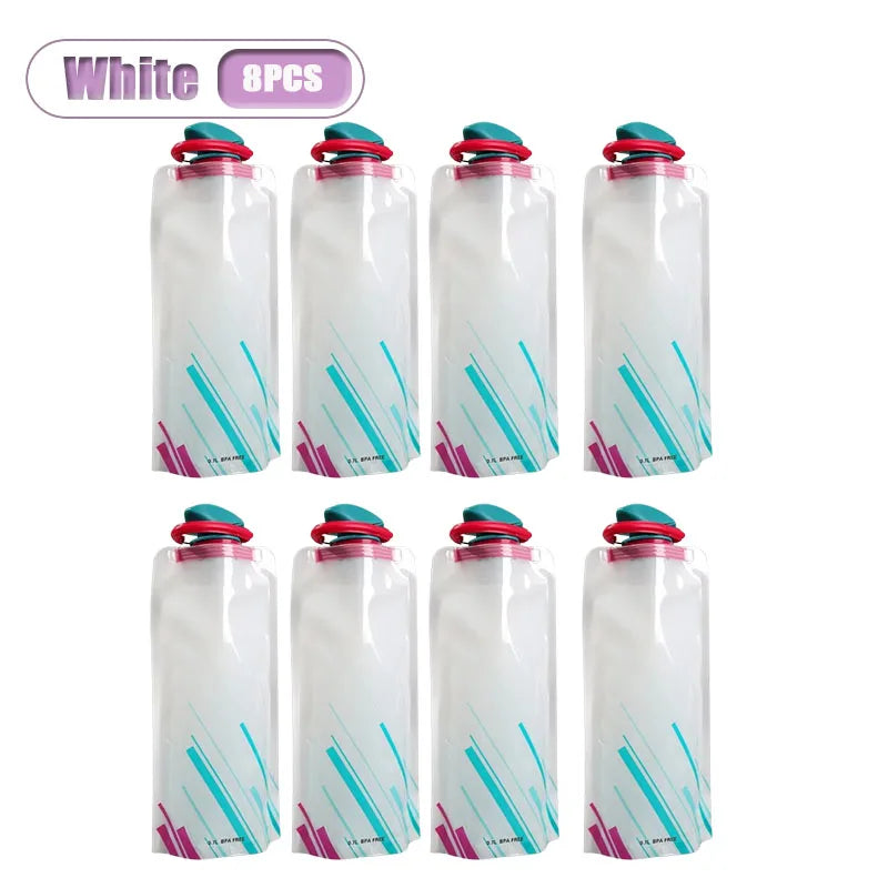 Collapsible Water Bag 700ml | Foldable Flask Hiking Camping