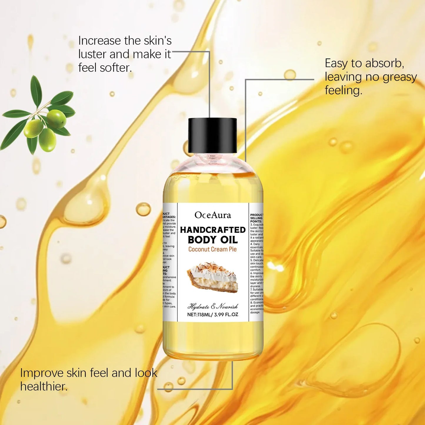 OceAura Body Juice Oil – Moisturizing & Brightening Body Oil