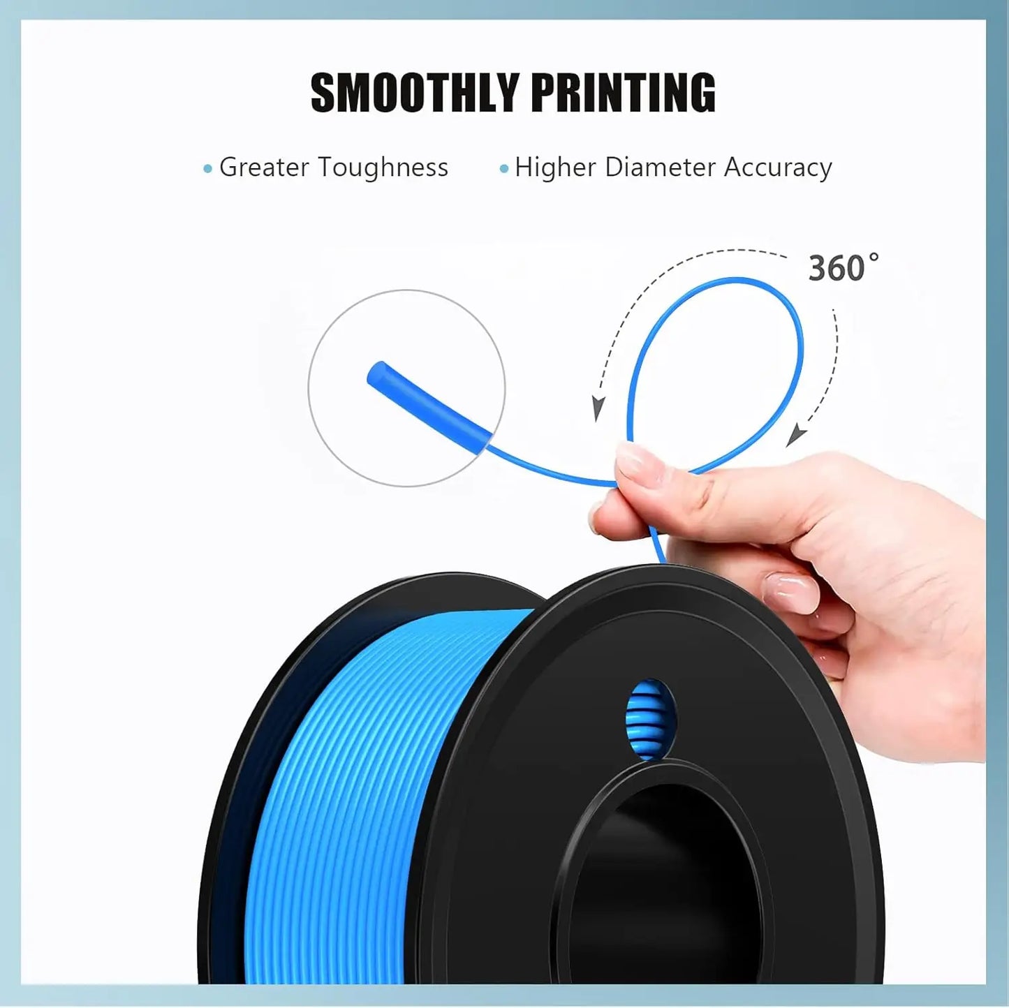 DINGSUN 3D PLA Filament 1.75mm 4-Color 1KG Pack ±0.02mm
