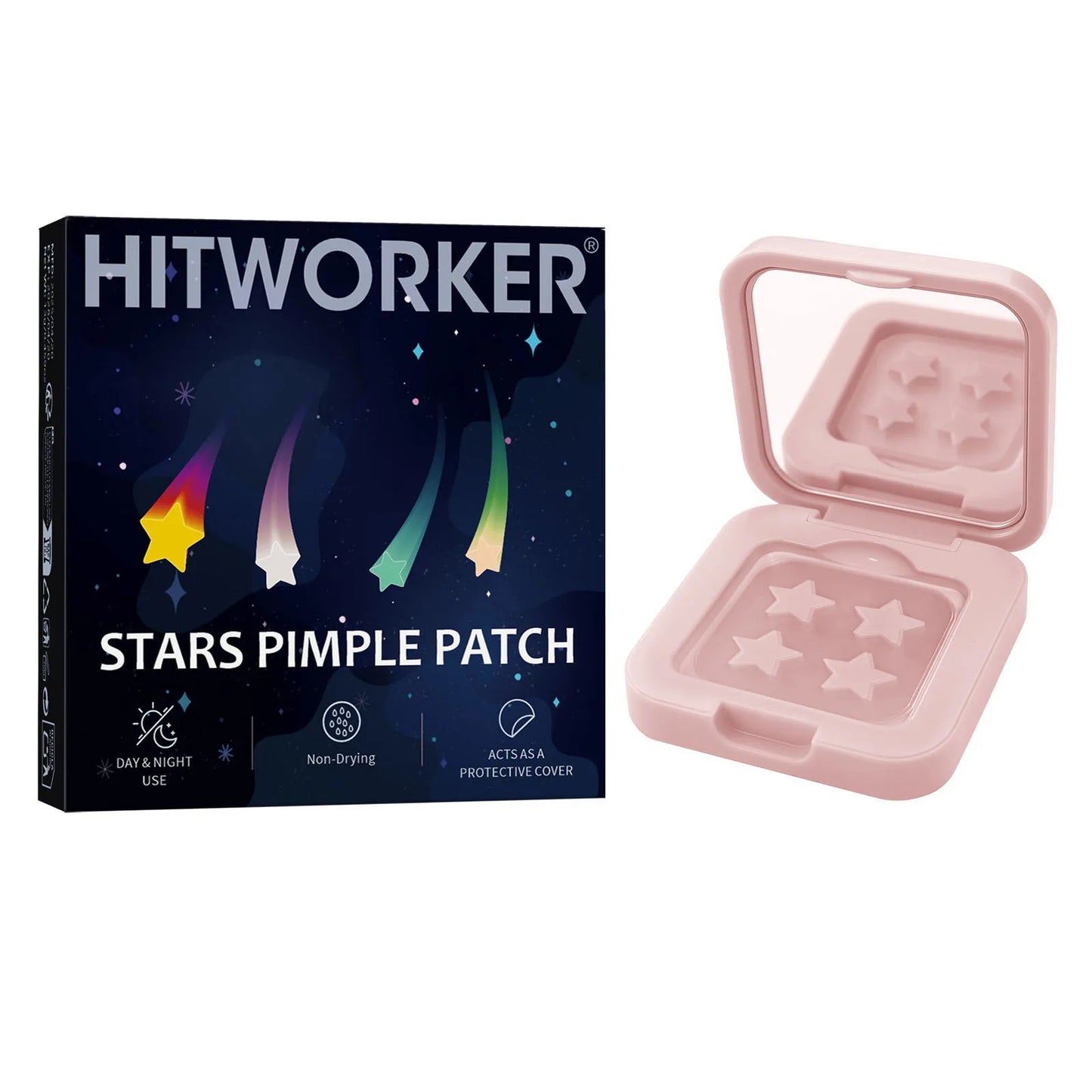 Waterproof Hydrocolloid Acne Patches – Invisible 2-in-1 Skin Care