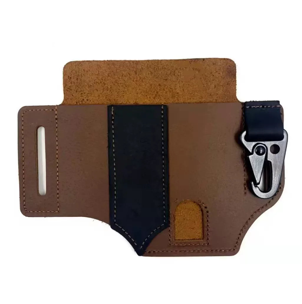 Tactical Leather Belt Bag | Multi-Tool Waist Holster Pouch