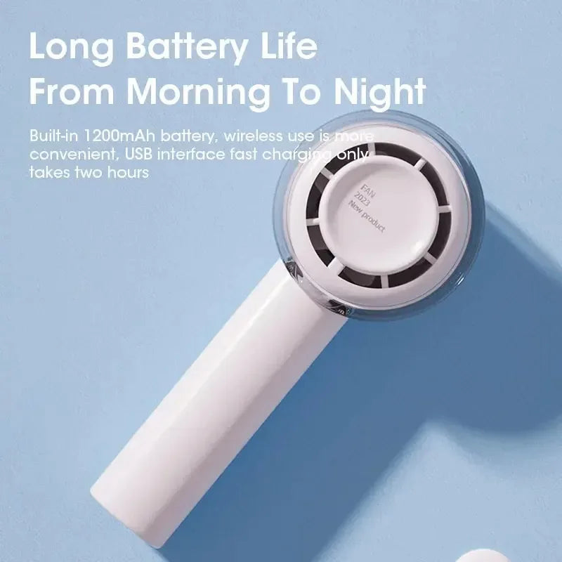 Handheld Mini Portable USB Rechargeable Fan Personal Air Cooler Ventilation for Outdoor Travel Office Use Peaceful Pleasures Health and Wellness