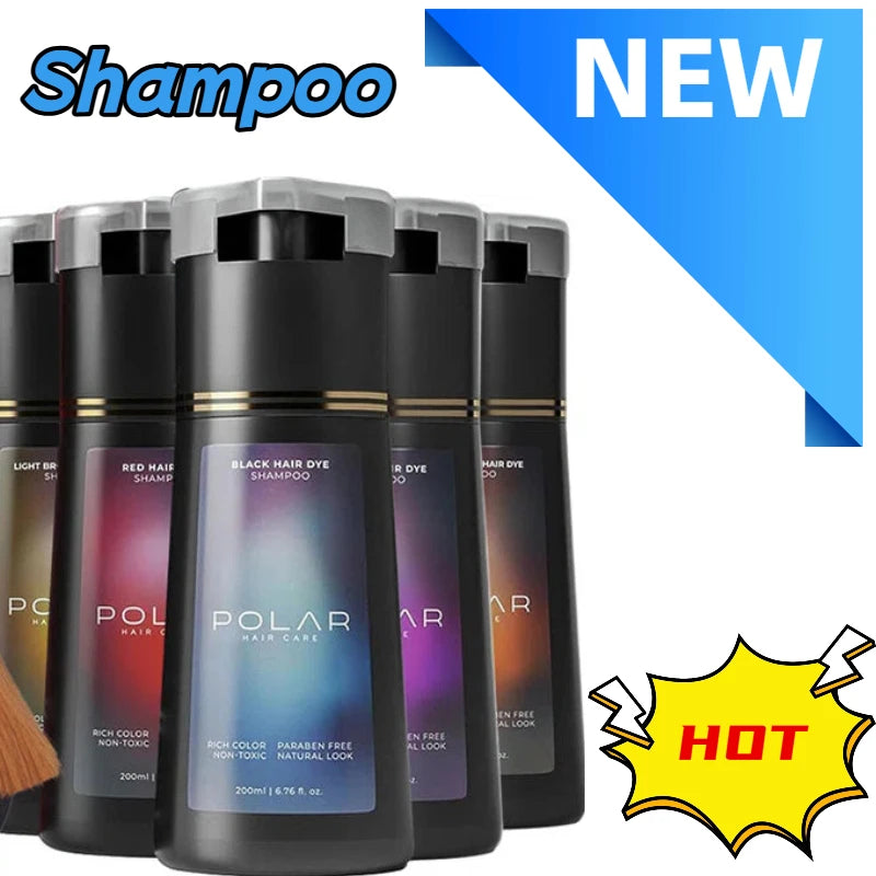 Hair Dye Shampoo 200ml – Oil Control & Nourishing Hair Color Treatment Peaceful Pleasures Health and Wellness