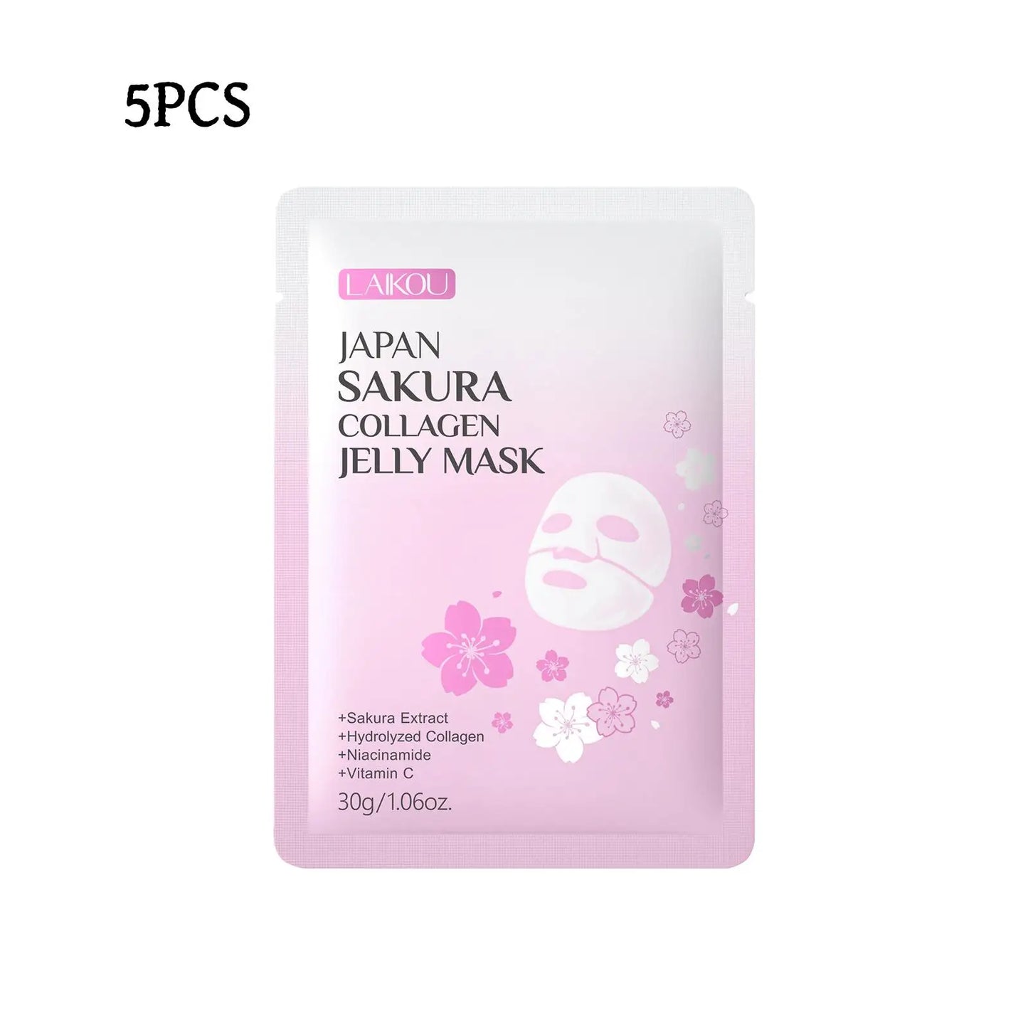 LAIKOU Sakura Collagen Jelly Facial Mask 30g – Hydrating Gel