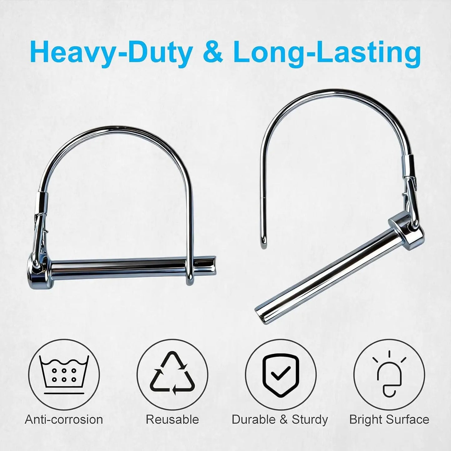 Carbon Steel Trailer Quick Release Locking Pin Universal Farm Lawn
