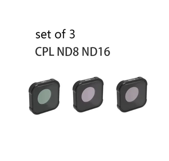 UV CPL ND8 ND16 ND32 Filter Kit for GoPro Hero 9 10 11 12