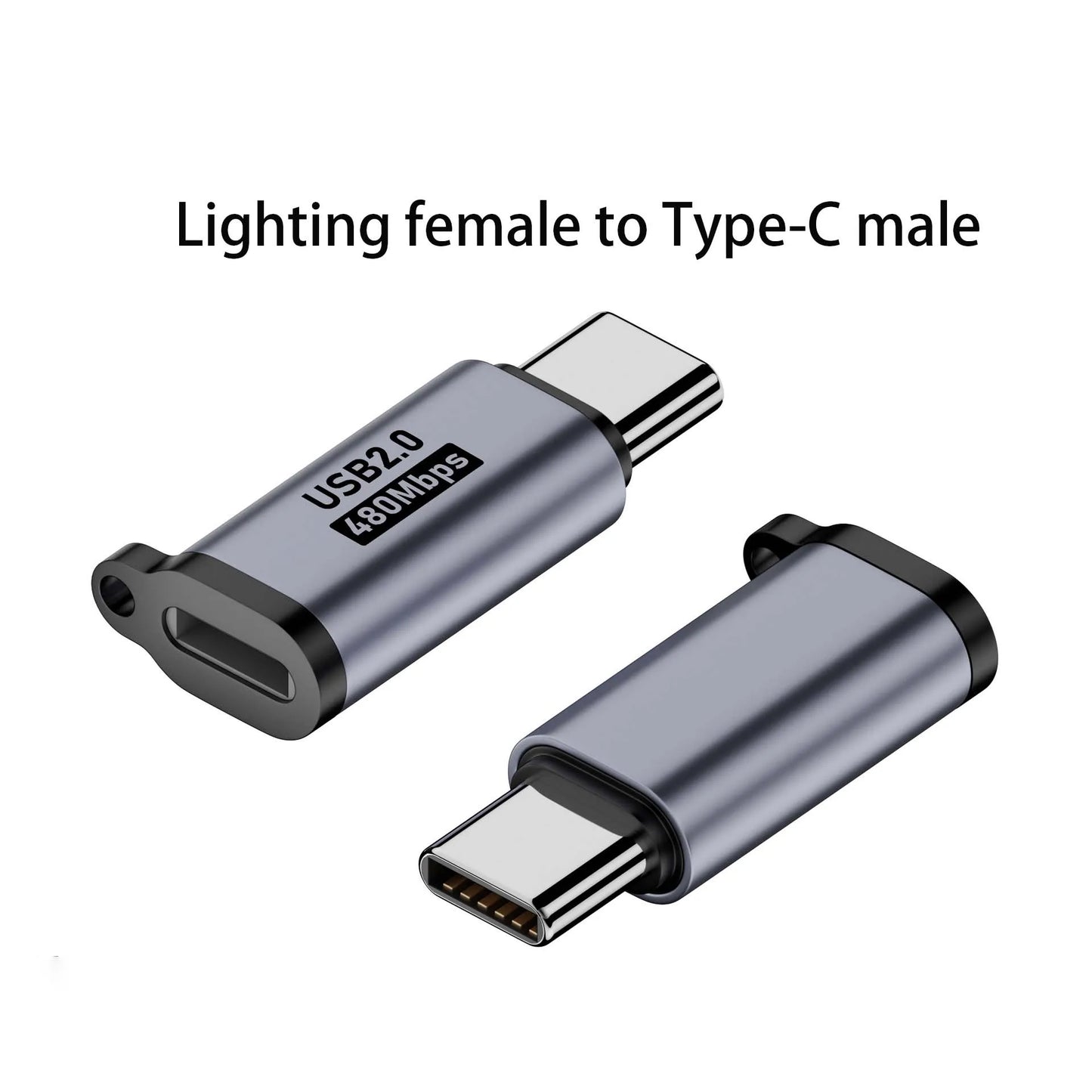 Micro USB to Type-C & Mini USB Female Plug Adapter