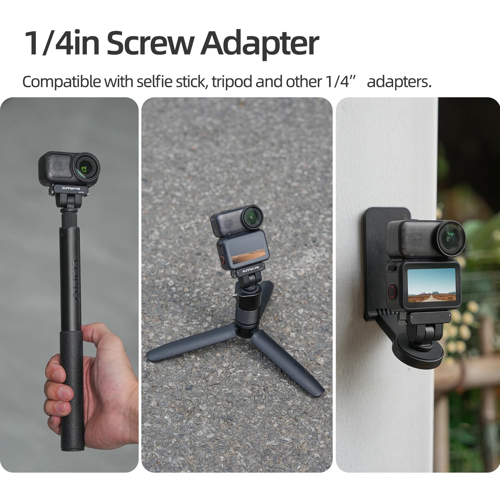 For DJI OSMO Nano Dual-Direction Magnetic Adapter 1/4" Extension Piece Adjustable Rotating Quick-Release Plate Accessory Peaceful Pleasures Health and Wellness