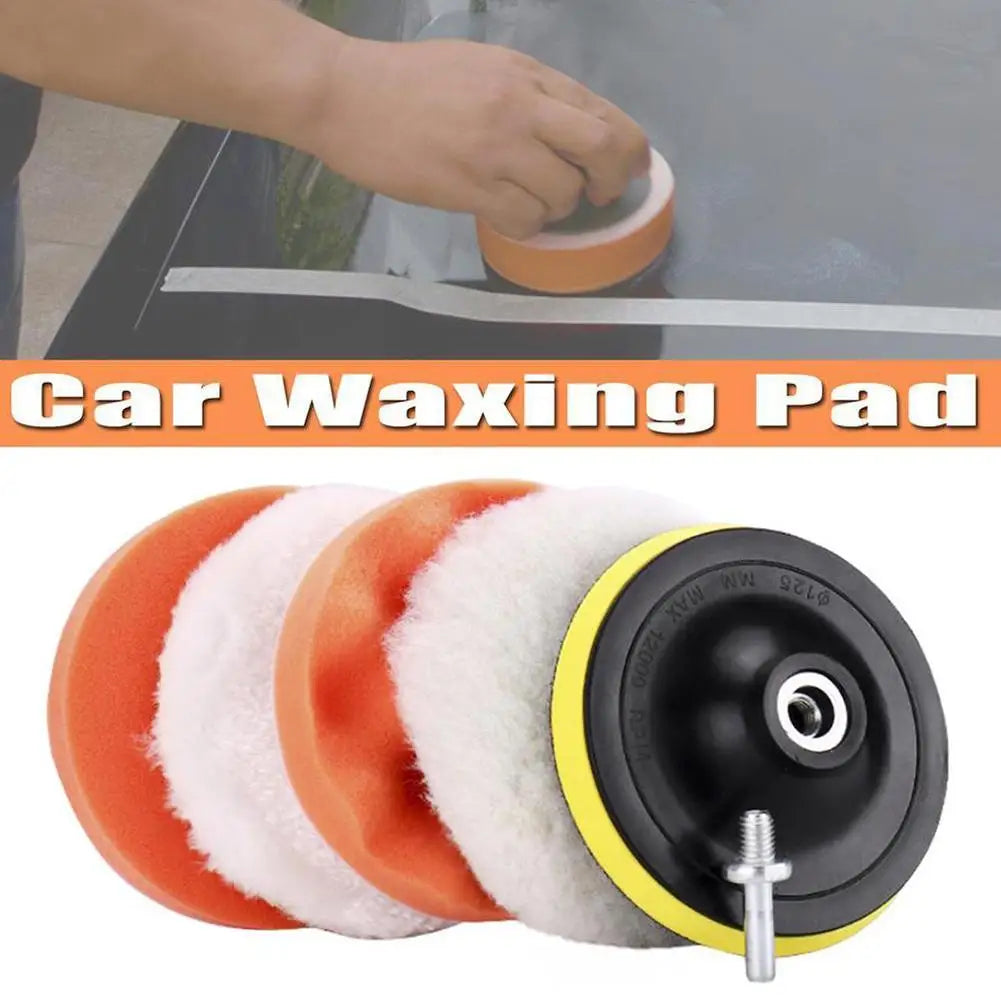 1 Set car polishing disc For Polisher Machine Waxing Polishing Wool Car Polishing Pad Set Buffing Auto Paint Car 3/4/5/6Inch Peaceful Pleasures Health and Wellness