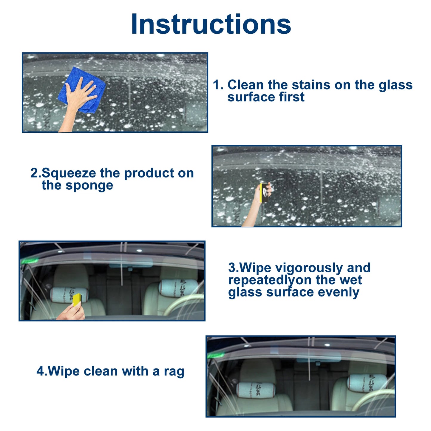 RayHong Car Glass Polishing Paste – Stain & Scratch Repair