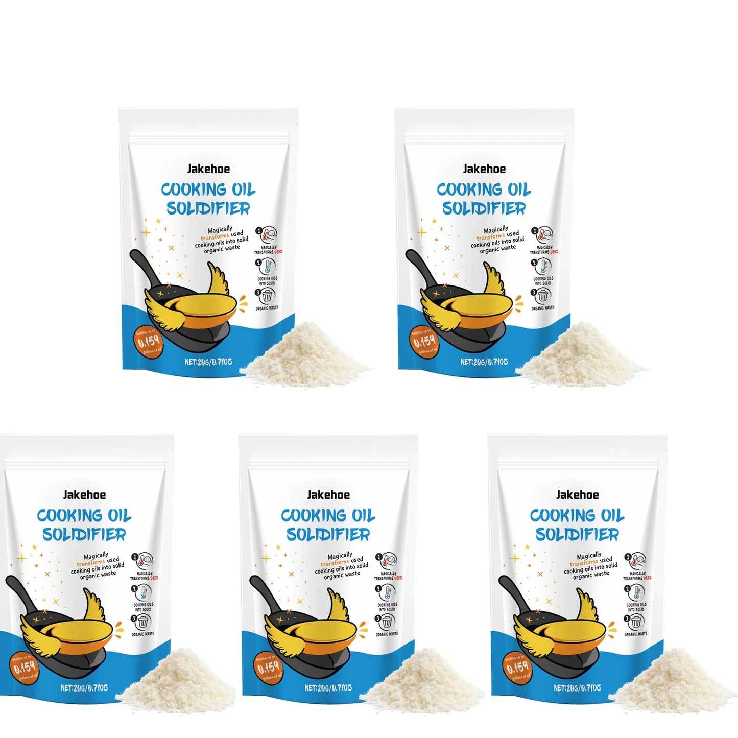 JAKEHOE Cooking Oil Solidifier Powder – Eco-Friendly 20g