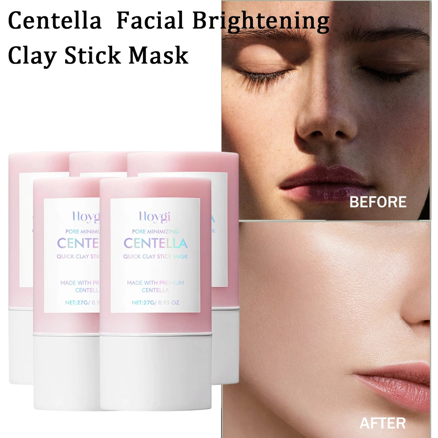 Hoygi Centella Clay Stick Mask – Pore Minimizing & Hydrating