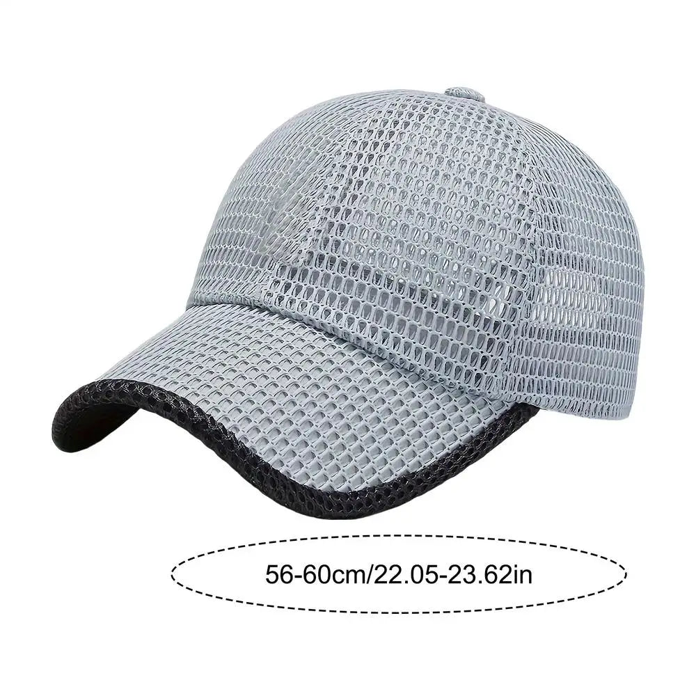 Mesh Baseball Cap – Breathable Unisex Dad Hat for Outdoors