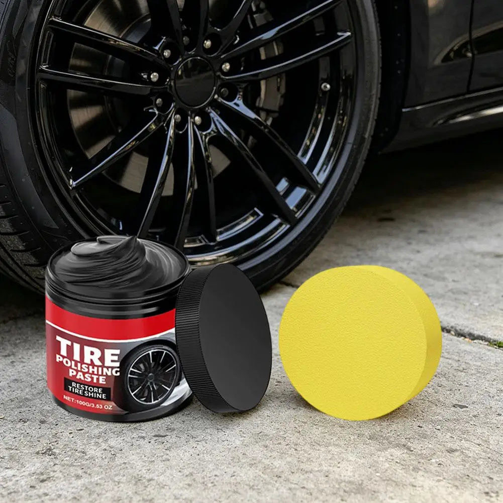 Tire Dressing Paste – UV Protection, Anti-Crack Gloss Wax Kit