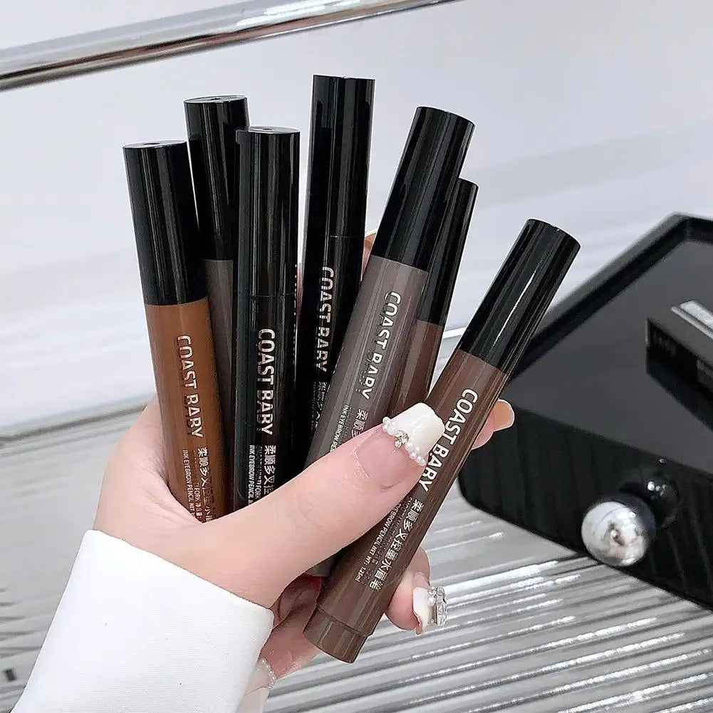 BIOAOUA 4-Pronged Waterproof Liquid Eyebrow Pencil – Long-Lasting